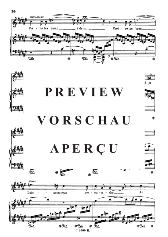 Product gallery: Page 4 of 6 En sourdine Op.58 No.2, , High Voice and Piano