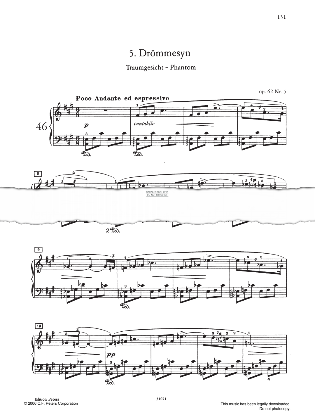 Product picture to: Drömmesyn Op. 62