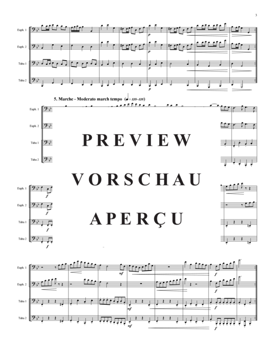 Product gallery: Page 4 of 16 Auswahl aus Notenbüchlein für Magdalena , , (Tuba Quartet: 2x Baritone, 2xTuba)