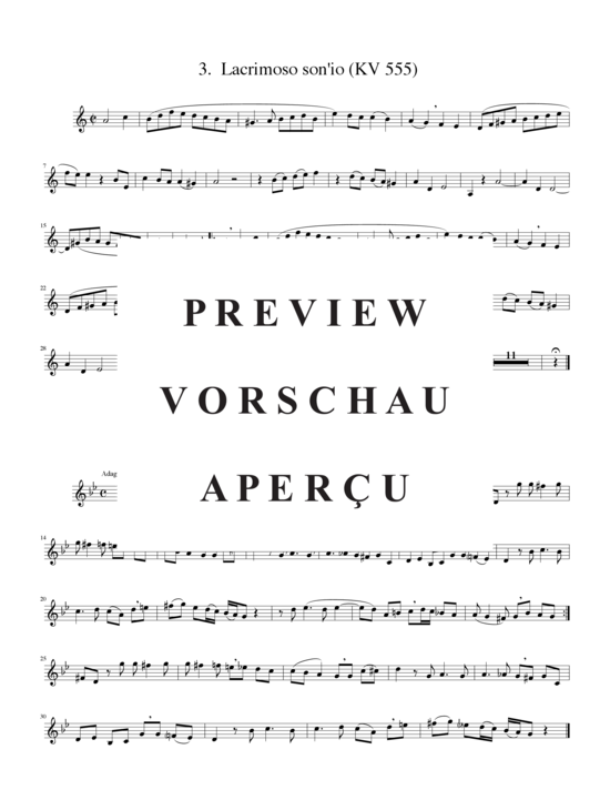 Produktgalerie: Seite 15 von 15 Vier Mozart Kanons, , (2xTrompete in B/C, Horn in F, Posaune)