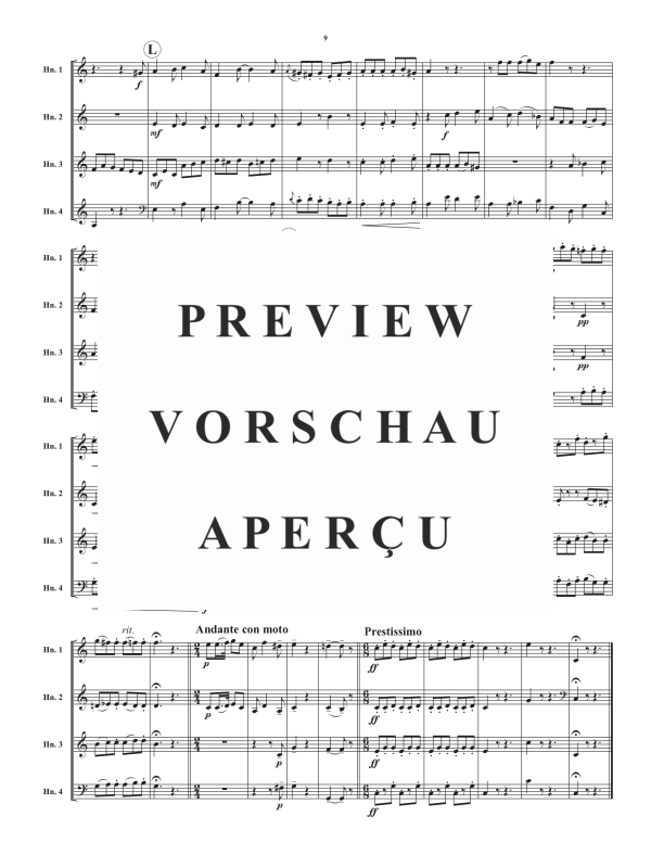 Product gallery: Page 11 of 11 Variations by Beethoven on a Theme by Mozart, , Horn Quartet
