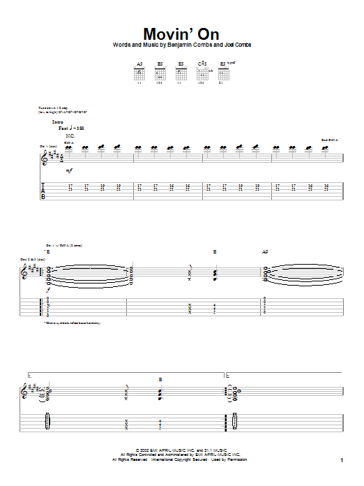 Produktgalerie: Seite 1 von 1 Movin' On, Good Charlotte, Gitarre