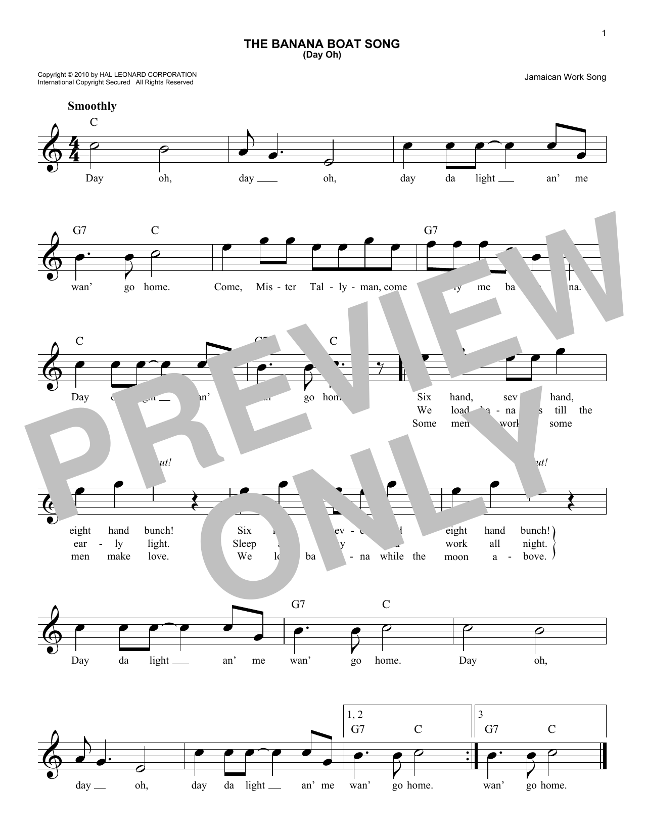 Product picture to: The Banana Boat Song
