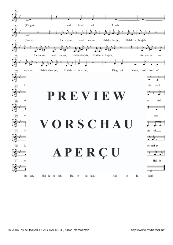 gallery: Halleluja aus Der Messias, , (Blechbläser Quintett)