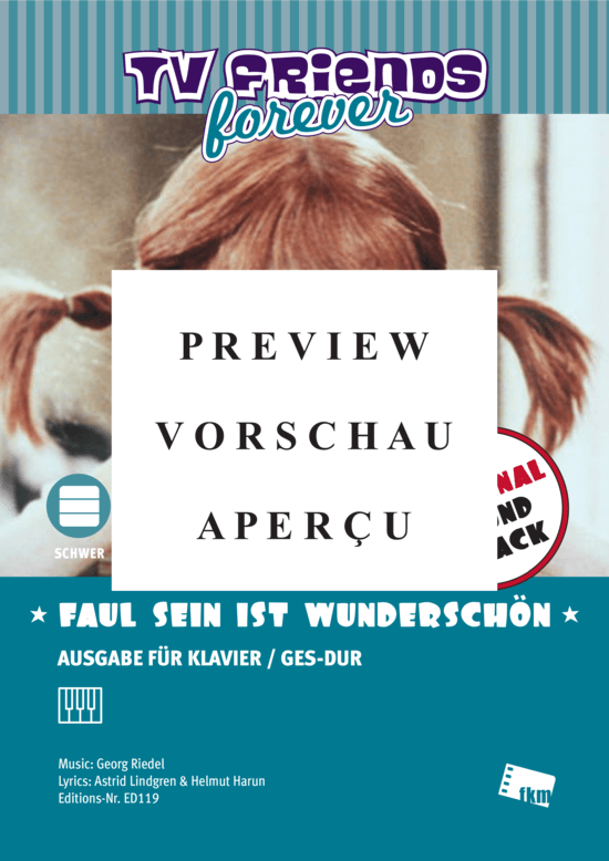 gallery: Faul sein ist wunderschön - A Song from Pippi Longstocking , , (Klavier Solo)