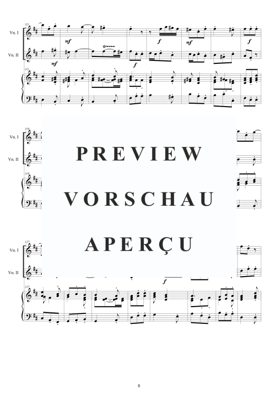 Produktgalerie: Seite 9 von 11 Trio Sonata No.8 in H-Moll Op.1, , 2 Violinen und Cembalo