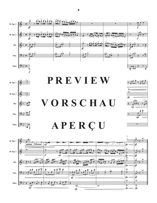 Produktgalerie: Seite 9 von 19 Perseids Fanfare , , (Blechbläser-Quintett)