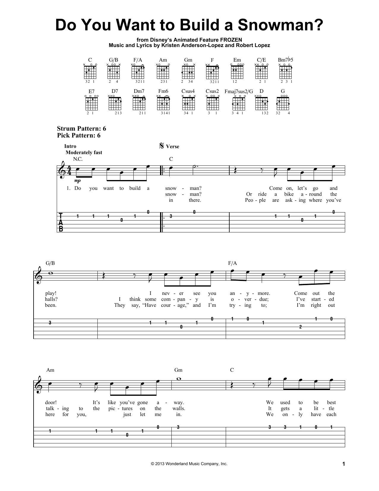 Produktbild zu: Do You Want To Build A Snowman? (from Frozen)
