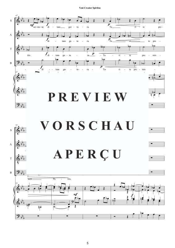 Produktgalerie: Seite 6 von 11 Veni Creator Spiritus - Song of Pentecost, , Gemischter Chor und Orgel
