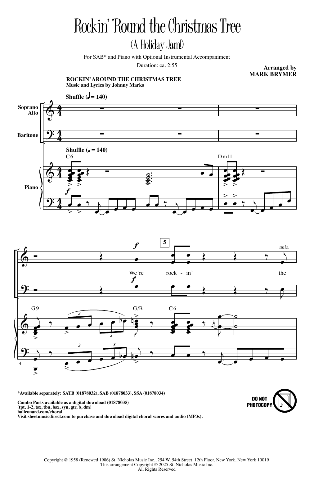 Produktbild zu: Rockin' 'Round The Christmas Tree (A Holiday Jam!)