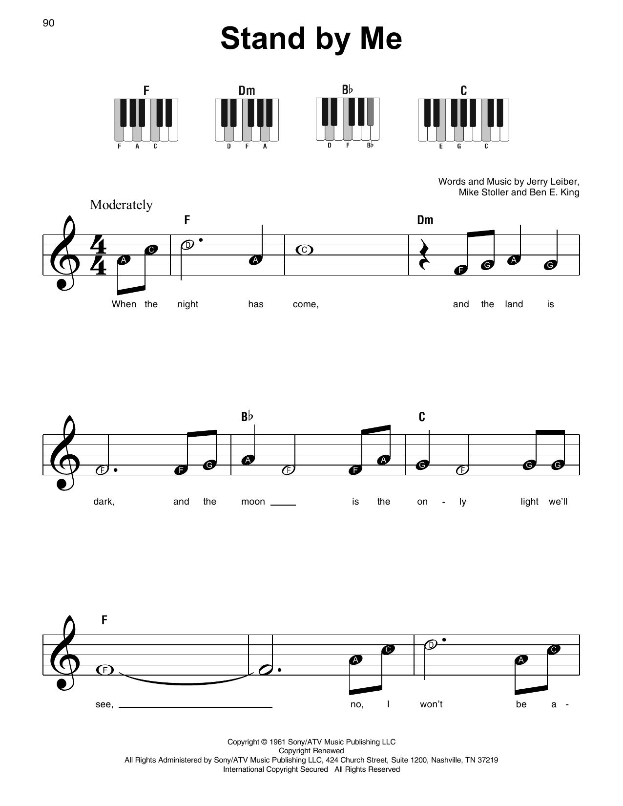 Produktgalerie: Seite 1 von 1 Stand By Me, Ben E. King, Klavier