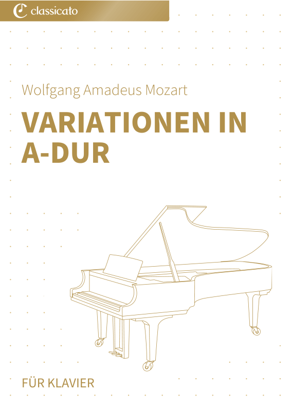 Produktbild zu: Variationen in A-Dur - Andante grazioso aus der Klaviersonate Nr. 11, KV 331Wolfgang Amadeus Mozart