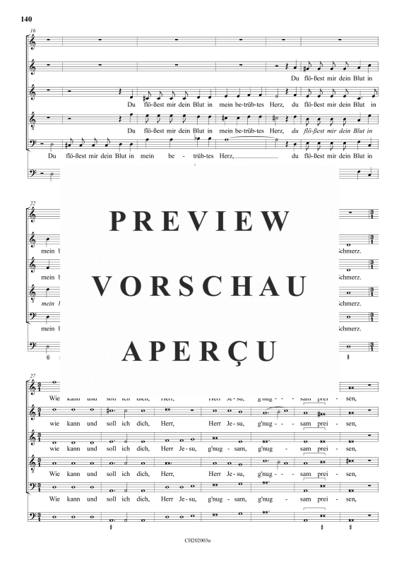 gallery: Wie kann und soll ich dich, Herr Jesu (Aria) , , (Gemischter Chor 5-stimmig)