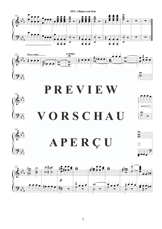 Produktgalerie: Seite 6 von 11 Symphony No.5 in C minor Op.67 for piano - Full Score, , Klavier Solo