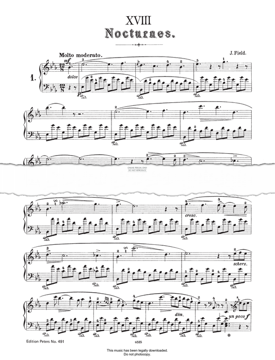 Product picture to: Nocturne No.1 in E Flat Major