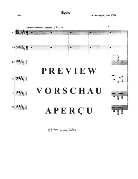 Produktgalerie: Seite 3 von 21 Pictures at an Exhibition (Tuba Ensemble EEE(E) TTT(T) , , )