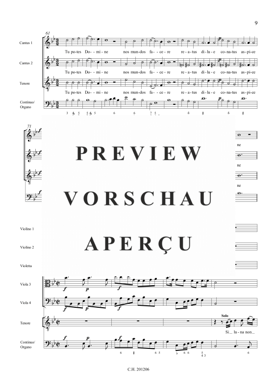 gallery: O Jesu mi, o candor, , (Gemischtes Ensemble CCTB, Streicher Ensemble und Orgel)
