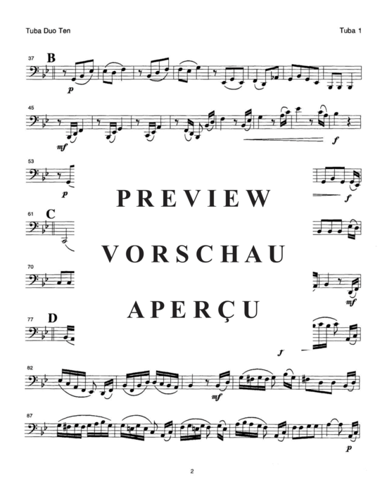 Produktgalerie: Seite 18 von 21 Concert Duets Vol. 2 , , (Tuba Duett)