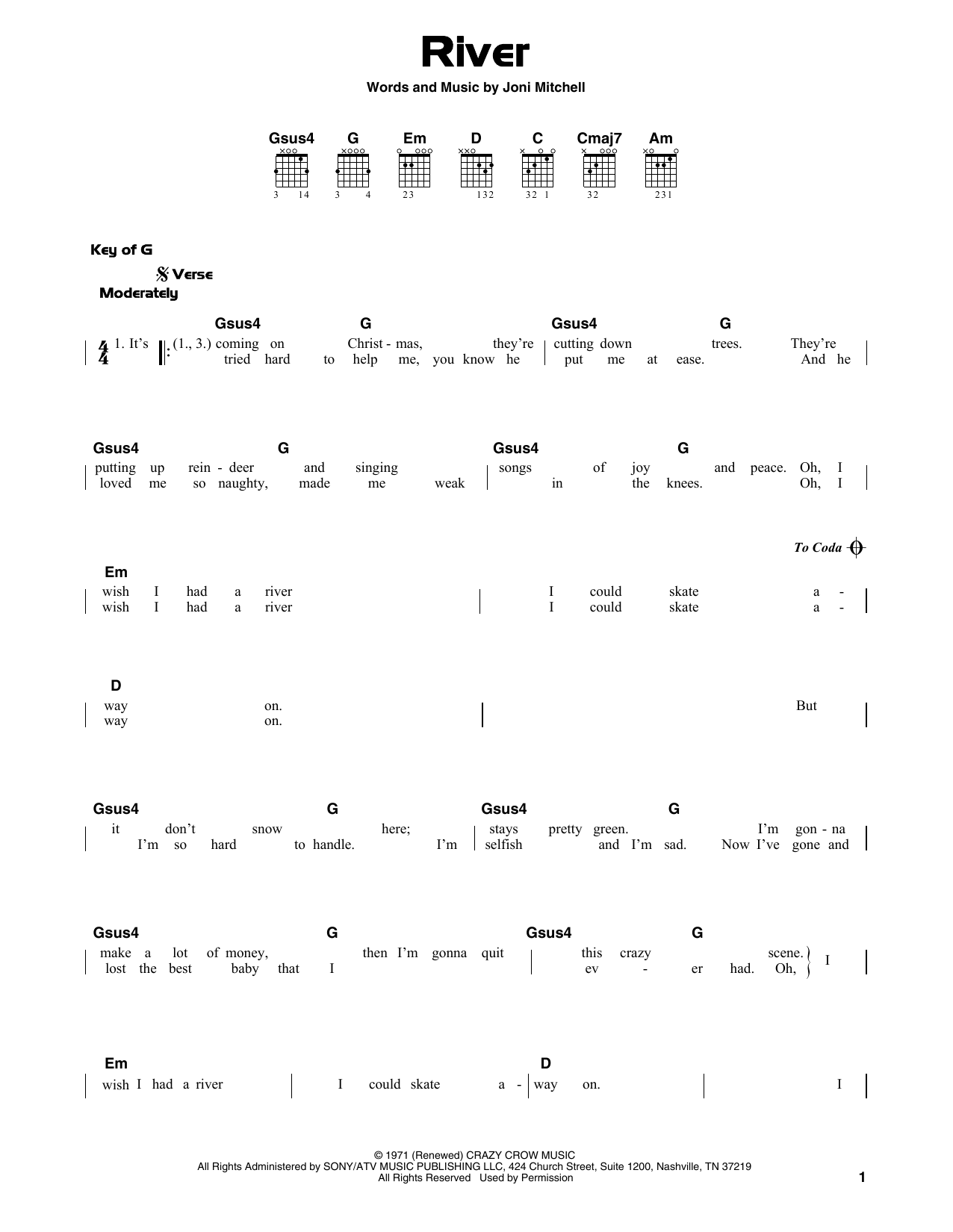 Product gallery: Page 1 of 1 River, Joni Mitchell
