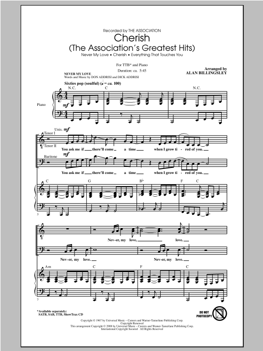 Product picture to: Cherish (The Association's Greatest Hits)