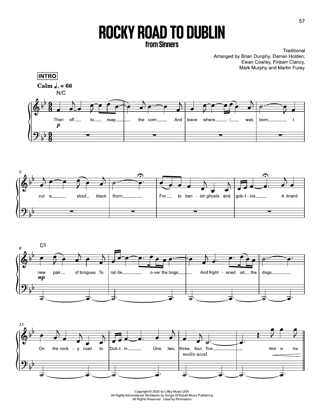 Product picture to:  Rocky Road To Dublin (from Sinners) - Jack O'Connell