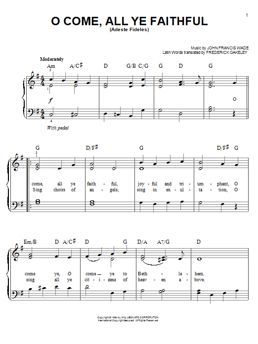 Produktbild zu: O Come, All Ye Faithful (Adeste Fideles)