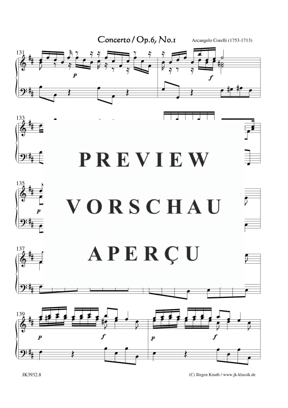 gallery: Concerto Op. 6. No. 1, , (Klavier/Cembalo Solo)