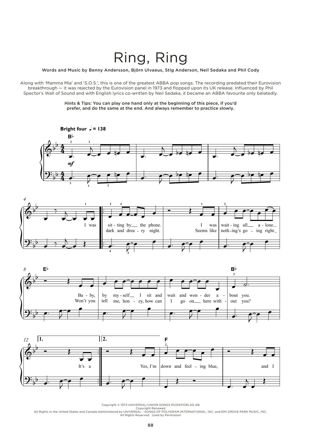 Produktbild zu:  Ring, Ring - ABBA