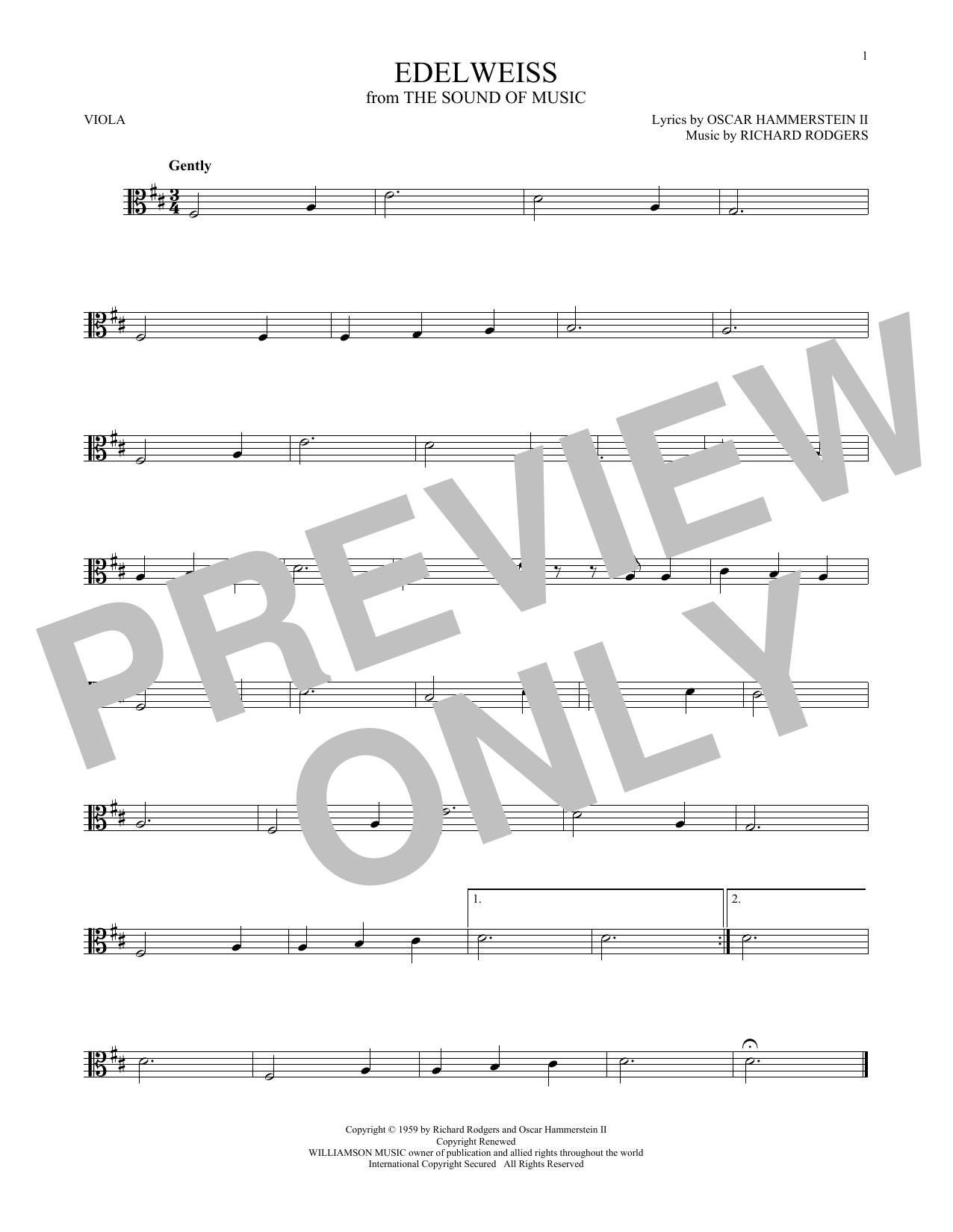 Product gallery: Page 1 of 1 Edelweiss, Rodgers & Hammerstein
