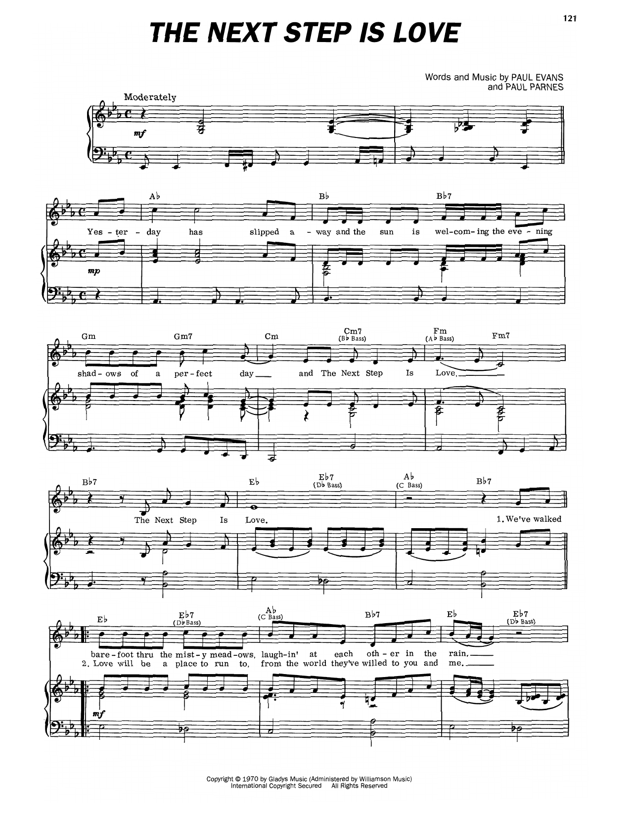 Produktgalerie: Seite 1 von 1 The Next Step Is Love, Elvis Presley, Gesang, Gitarre, Klavier