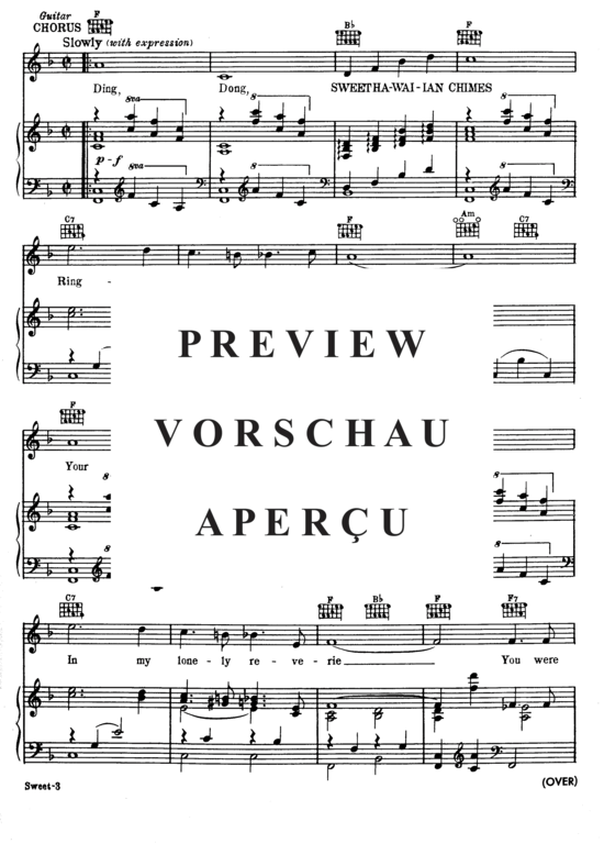 Produktgalerie: Seite 4 von 8 Sweet Hawaiian Chimes , Popular Standard, Klavier und Gesang