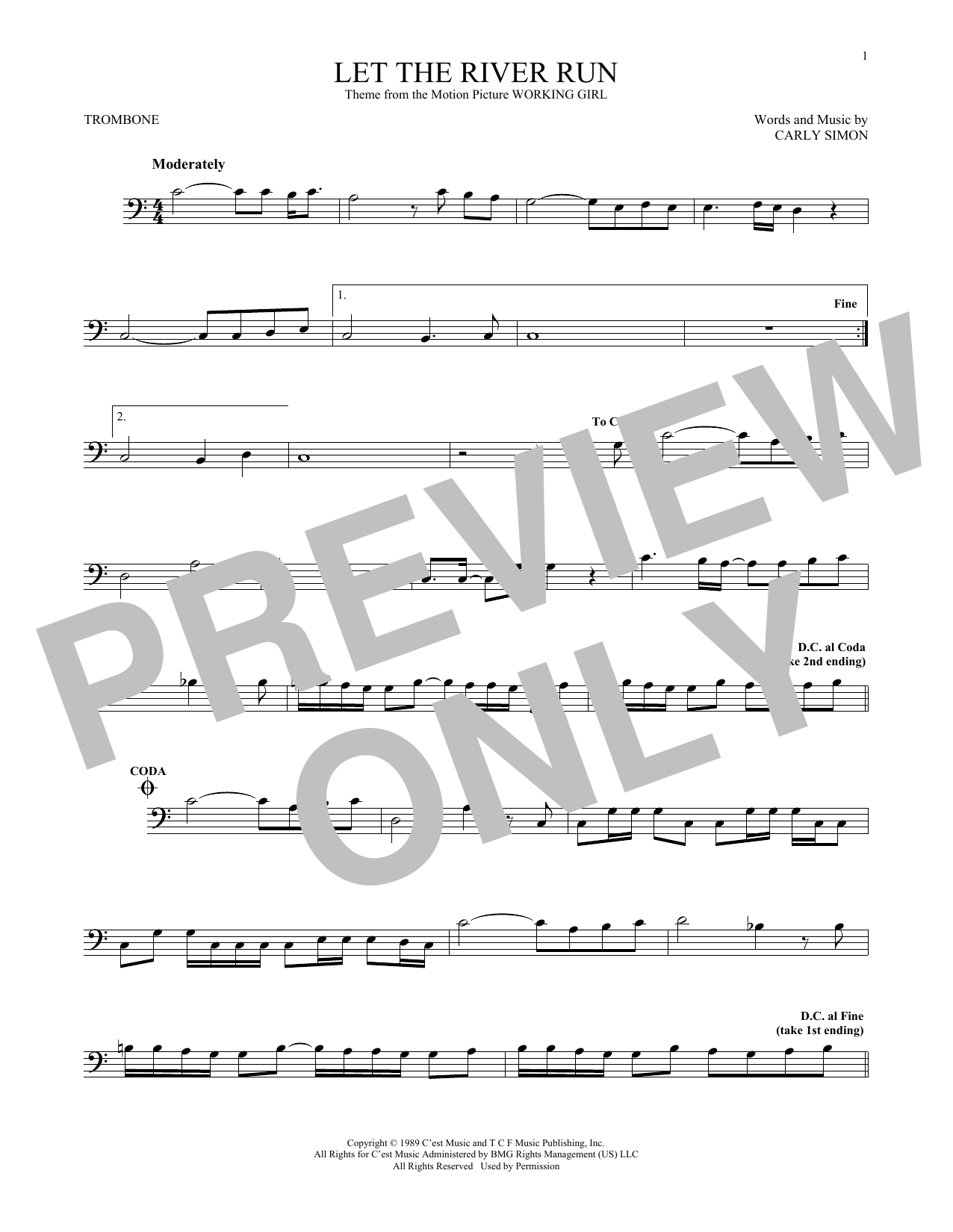 Product gallery: Page 1 of 1 Let The River Run, Carly Simon