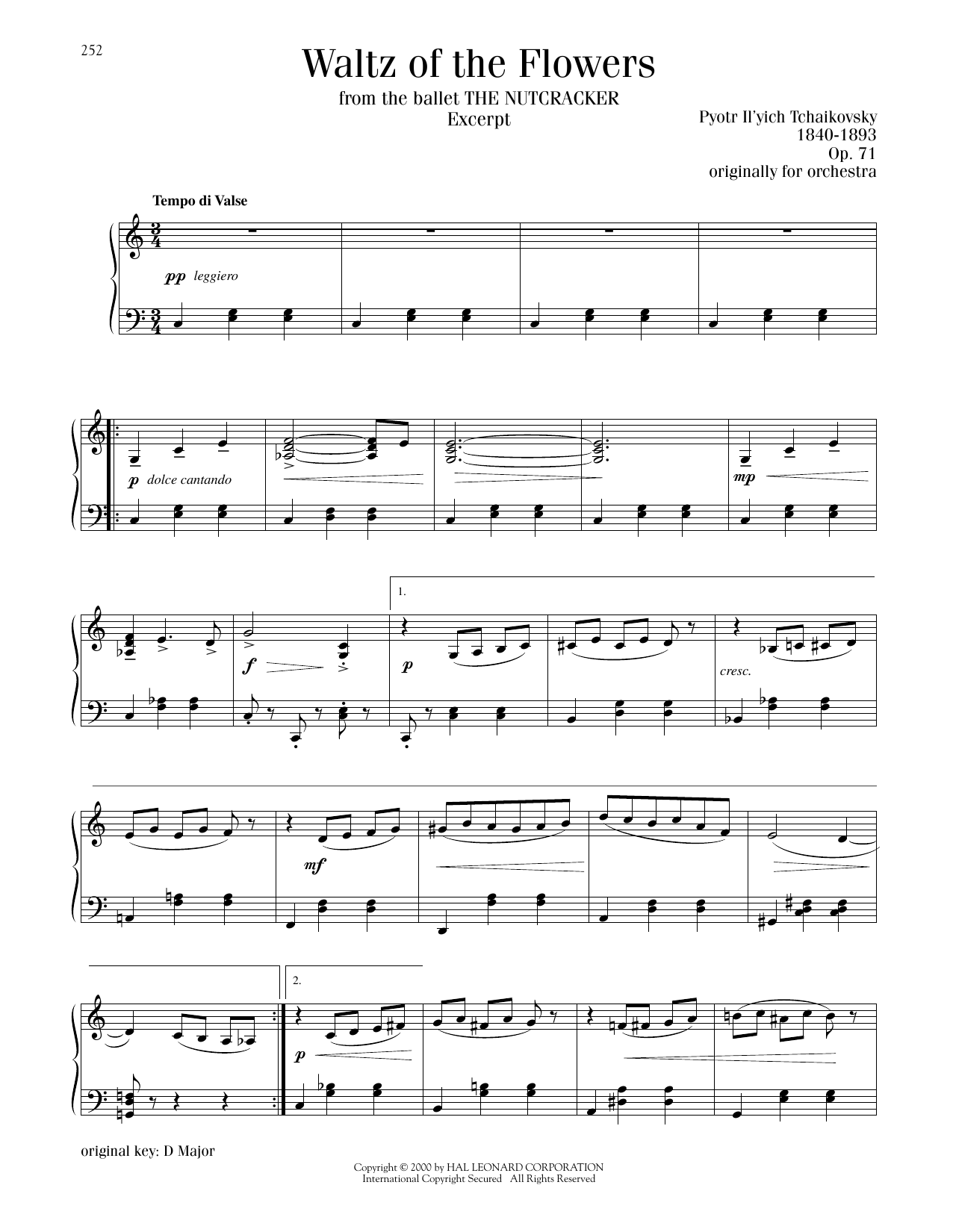 Produktbild zu: Waltz Of The Flowers, Op. 71a
