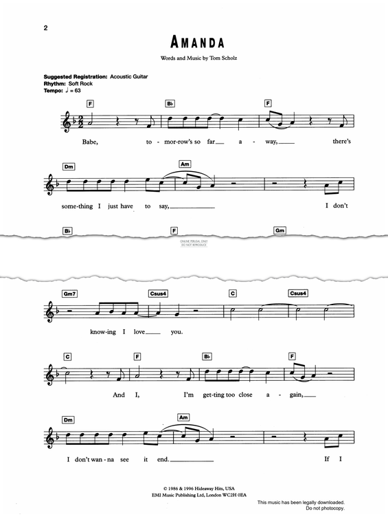 Produktgalerie: Seite 1 von 1 Amanda, Boston, Gesang, Keyboard