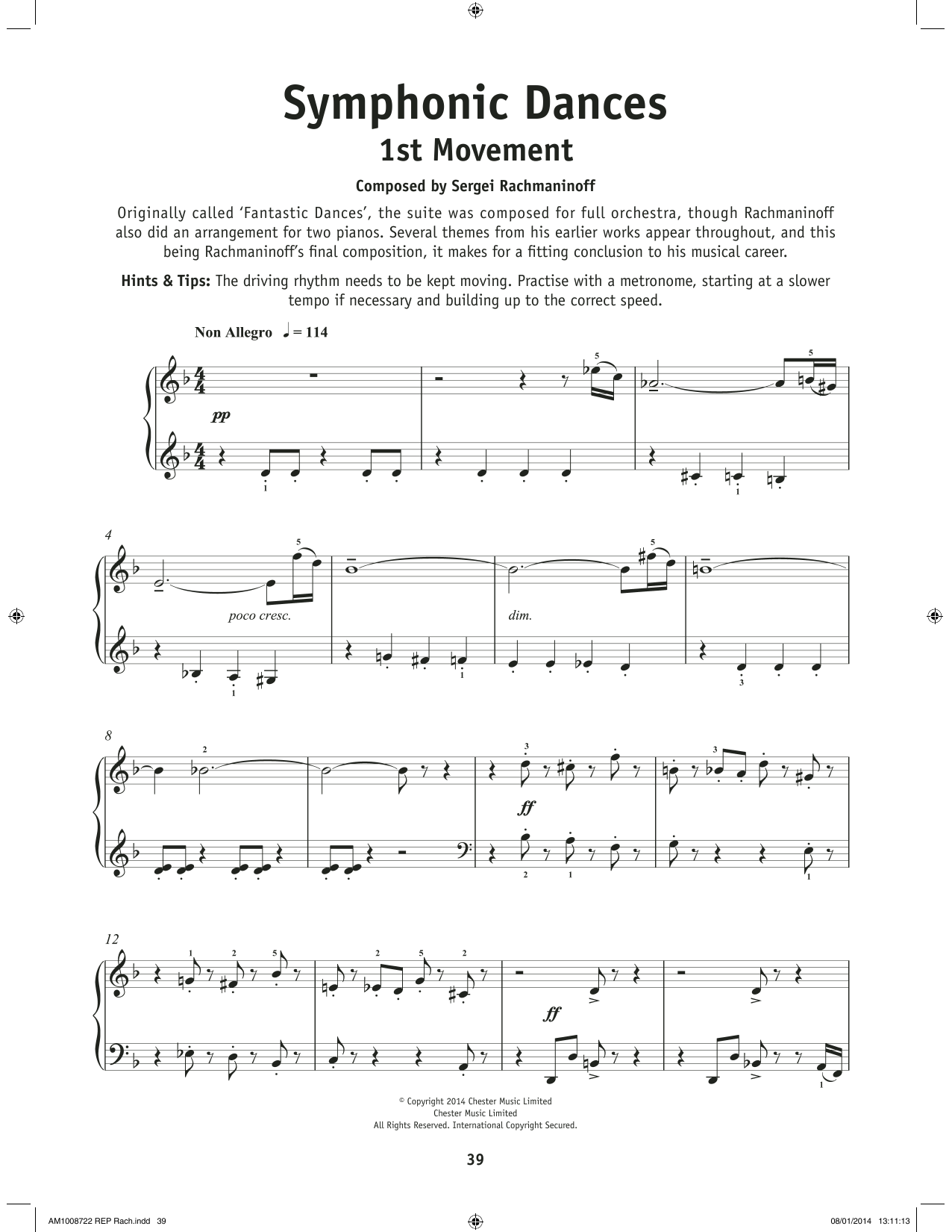 Product picture to: Symphonic Dances - 1st Movement