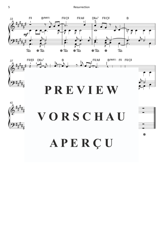 Produktgalerie: Seite 7 von 7 Resurrection, , Klavier Solo