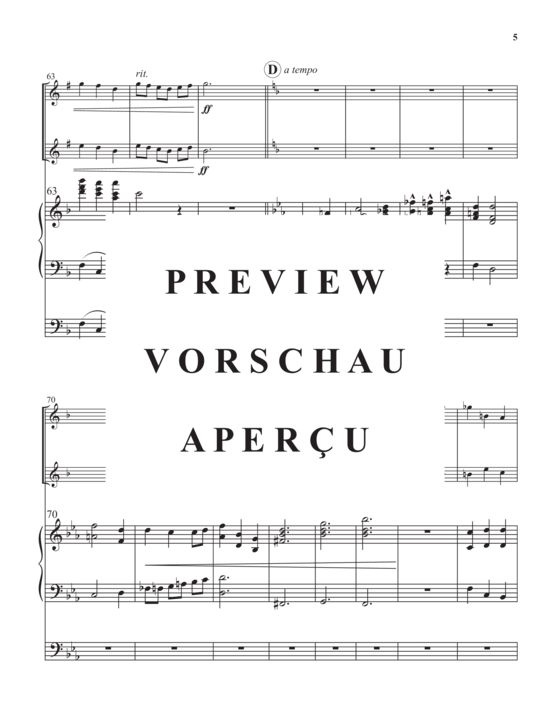 Product gallery: Page 7 of 10 Be Thou My Vision (variations) , , Trio for 2 Trumpets in B-flat and Organ/Piano