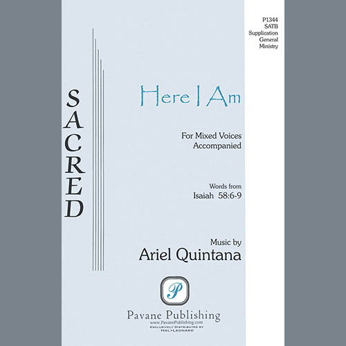 cover: Here I Am, Ariel Quintana