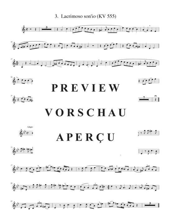 Produktgalerie: Seite 13 von 15 Vier Mozart Kanons, , (2xTrompete in B/C, Horn in F, Posaune)