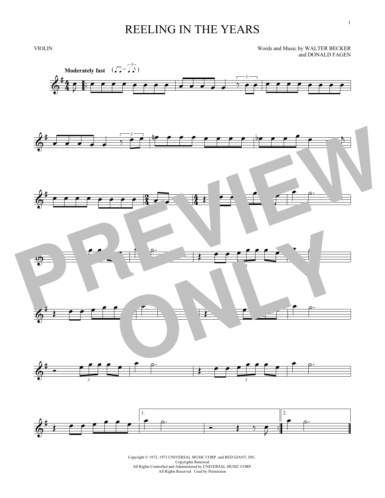 Produktgalerie: Seite 1 von 1 Reeling In The Years, Steely Dan, Violine