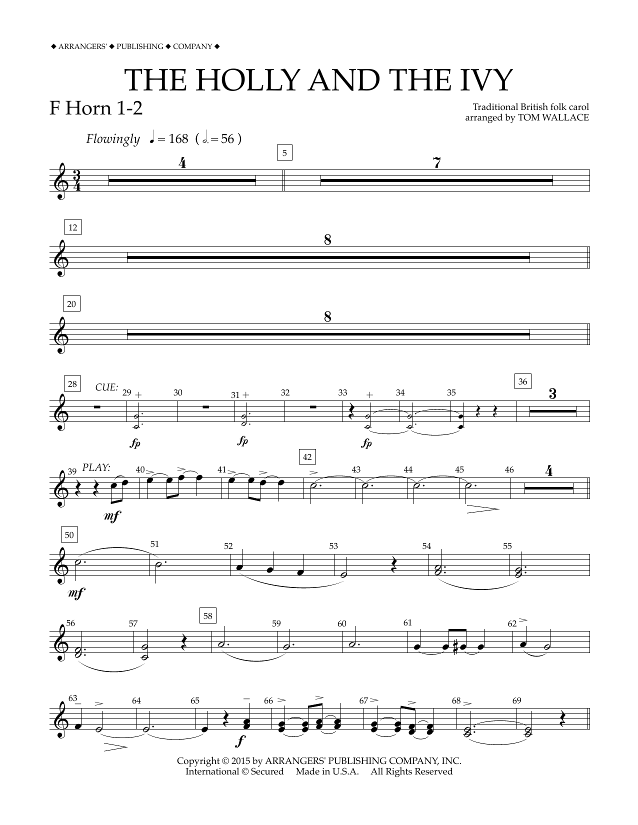 Produktbild zu: The Holly and the Ivy - F Horn 1-2