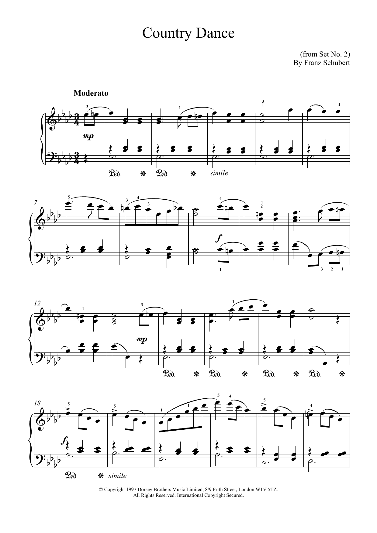 Product gallery: Page 1 of 1 Country Dance, Franz Schubert