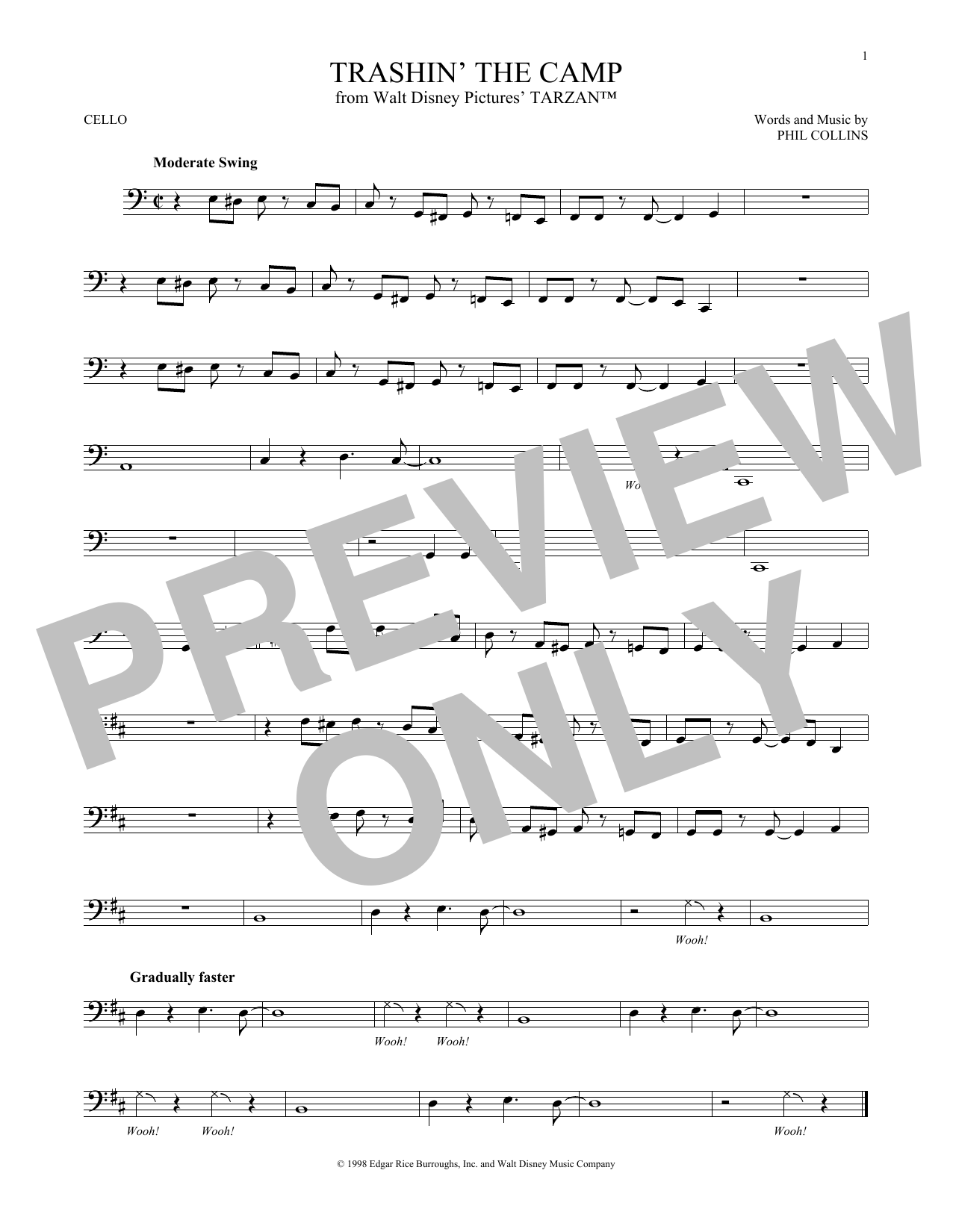 Produktgalerie: Seite 1 von 1 Trashin' The Camp, Phil Collins, Violoncello