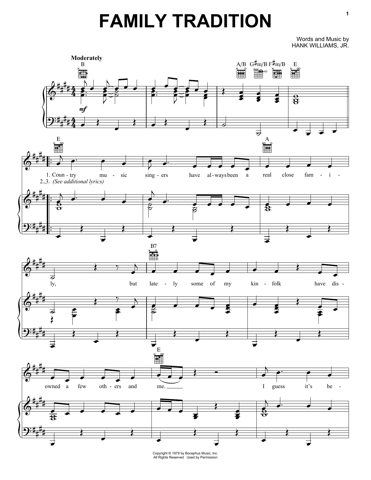 Produktbild zu:  Family Tradition - Hank Williams, Jr.