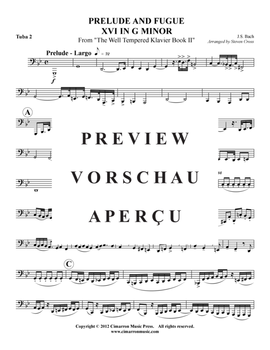 Product gallery: Page 18 of 19 Prelude und Fuge 16 in G-Moll , , (Tuba Quartet: 2x Baritone, 2xTuba)