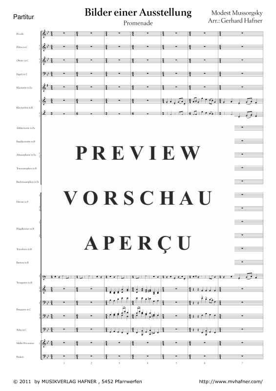 gallery: Promenade aus ´Bilder einer Ausstellung´, , (large wind orchestra)