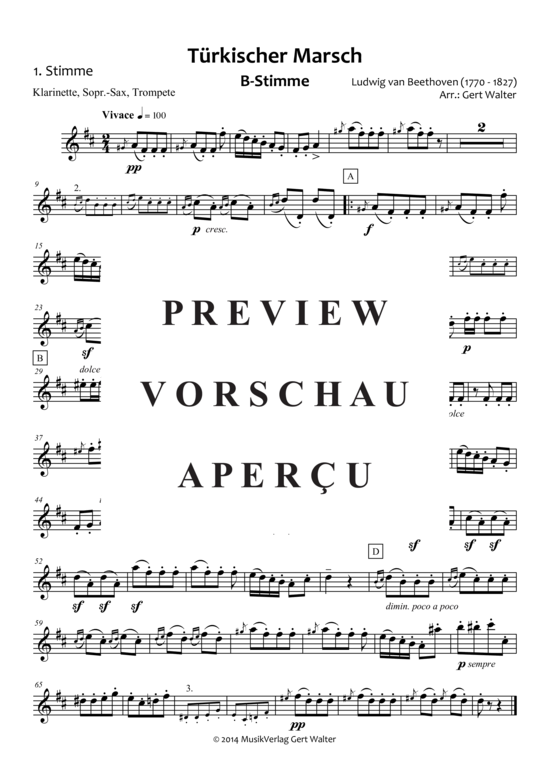 gallery: Türkischer Marsch , , (Quintett flexible Besetzung)