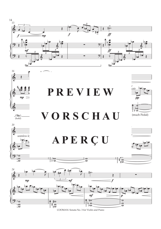 Product gallery: Page 15 of 21 Sonata no. III for violin and piano , , (violin + piano)