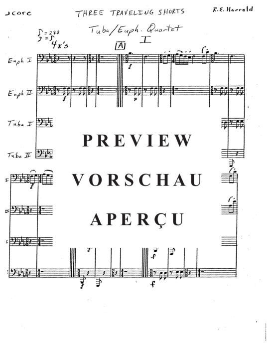 Product gallery: Page 3 of 21 Three Traveling Shorts , , (Tuba Quartett EETT)