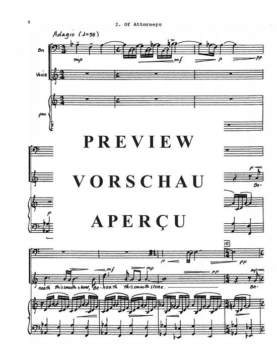 Product gallery: Page 12 of 21 Devil´s Songbook, The (mittlere oder hohe Stimme, Fagott (oder Cello oder Kontrabass) , ,  and piano)